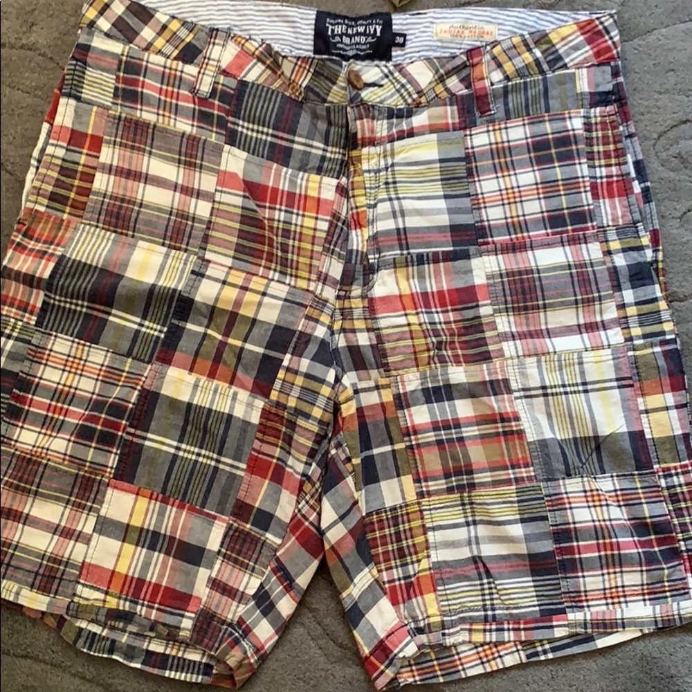 Plaid preppy shorts